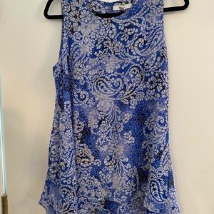 Fever Floral Lace Blue and White Blouse